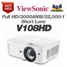 VIEWSONIC  V108HD<br>Full HD(1920*1080), 3000안시, 22,000:1, 단초점렌즈
