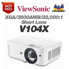 VIEWSONIC  V104X <br>XGA(1024*768), 3500안시, 22,000:1, 단초점렌즈