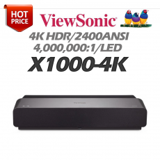 [VIEWSONIC] X1000-4K 2400안시, 4K HDR(3840*2160), 4K HDR 초단초점 스마트 LED 사운드바