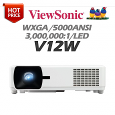 [VIEWSONIC] V12W 5000안시, WXGA(1280*800), 비즈니스 다목적 LED 프로젝터
