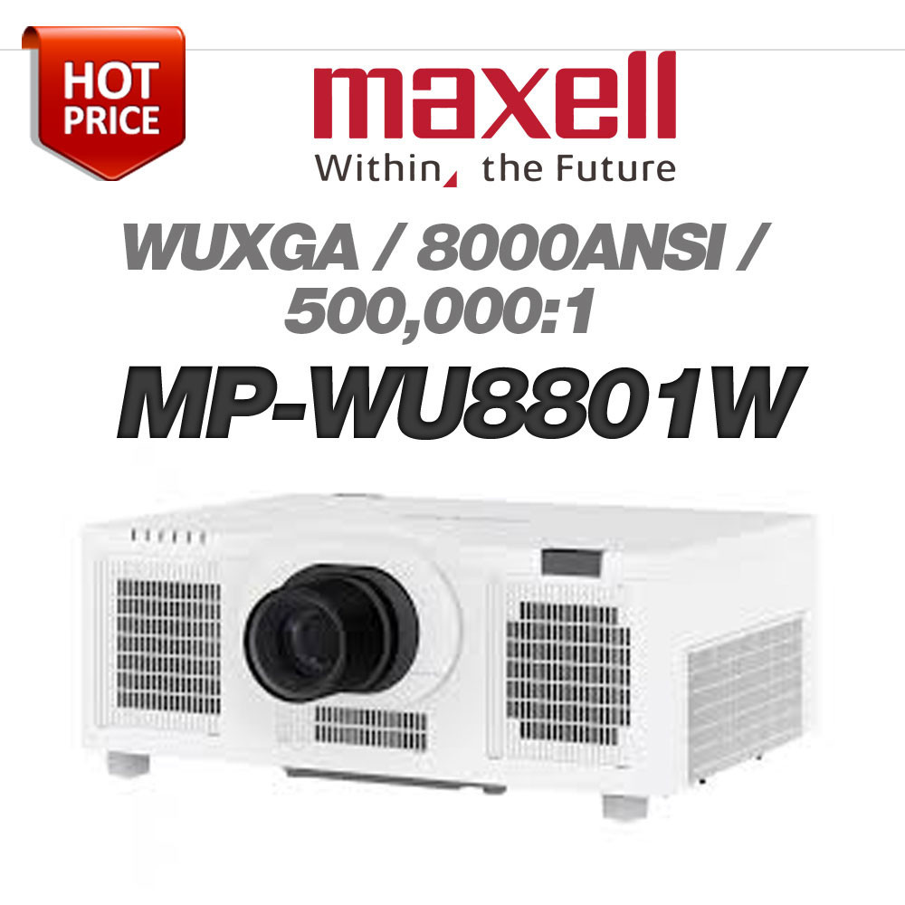 MAXELL MP-WU8801W<br> WUXGA (1920x1200), 8000안시, 2,500,000:1, 레이져광원