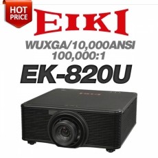 EIKI EK-820U<br>WUXGA(1920*1200), 10,000안시, 100,000:1, 전동 줌포커스렌즈, 레이져광원