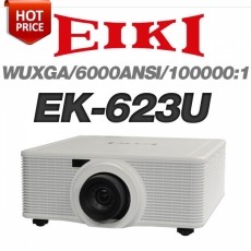 EIKI EK-623U<br>WUXGA(1920*1200), 1chip DLP, 6,000안시, 100,000:1, 전동 줌포커스렌즈, 레이져광원