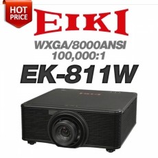 EIKI EK-811W<br>WXGA(1280*800), 1chip DLP, 8,000안시, 100,000:1, 전동 줌포커스렌즈, 레이져광원