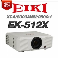 EIKI EK-512X<br>XGA(1024*768), 8000안시, 2,500:1, 전동 줌포커스렌즈