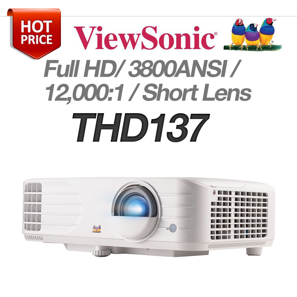 VIEWSONIC  THD137 <br>Full HD(1920*1080), 3800안시, 12,000:1