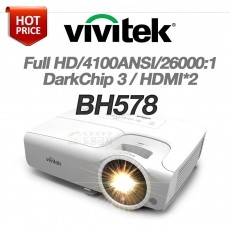 [VIVITEK] BH578<br> 4100안시, Full HD(1920*1080), 26,000:1, HDMI*2